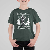 Funny Bigfoot Sasquatch T Shirt For Kid Breakin Hearts And Rippin Farts - Wonder Print Shop