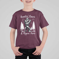 Funny Bigfoot Sasquatch T Shirt For Kid Breakin Hearts And Rippin Farts - Wonder Print Shop