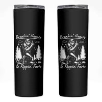 Funny Bigfoot Sasquatch Skinny Tumbler Breakin Hearts And Rippin Farts - Wonder Print Shop