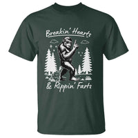 Funny Bigfoot Sasquatch T Shirt Breakin Hearts And Rippin Farts - Wonder Print Shop