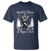 Funny Bigfoot Sasquatch T Shirt Breakin Hearts And Rippin Farts - Wonder Print Shop