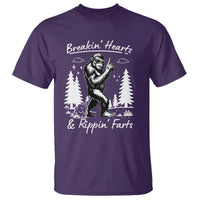 Funny Bigfoot Sasquatch T Shirt Breakin Hearts And Rippin Farts - Wonder Print Shop