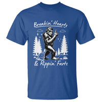 Funny Bigfoot Sasquatch T Shirt Breakin Hearts And Rippin Farts - Wonder Print Shop