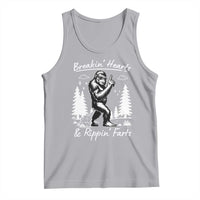 Funny Bigfoot Sasquatch Tank Top Breakin Hearts And Rippin Farts - Wonder Print Shop