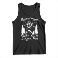 Funny Bigfoot Sasquatch Tank Top Breakin Hearts And Rippin Farts - Wonder Print Shop