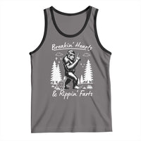 Funny Bigfoot Sasquatch Tank Top Breakin Hearts And Rippin Farts - Wonder Print Shop