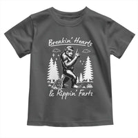 Funny Bigfoot Sasquatch Toddler T Shirt Breakin Hearts And Rippin Farts - Wonder Print Shop