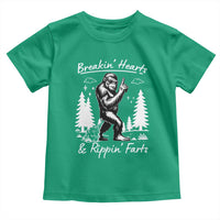 Funny Bigfoot Sasquatch Toddler T Shirt Breakin Hearts And Rippin Farts - Wonder Print Shop