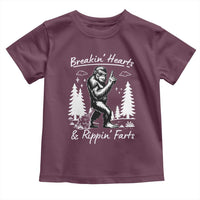 Funny Bigfoot Sasquatch Toddler T Shirt Breakin Hearts And Rippin Farts - Wonder Print Shop