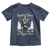 Funny Bigfoot Sasquatch Toddler T Shirt Breakin Hearts And Rippin Farts - Wonder Print Shop