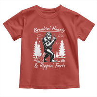 Funny Bigfoot Sasquatch Toddler T Shirt Breakin Hearts And Rippin Farts - Wonder Print Shop