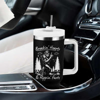 Funny Bigfoot Sasquatch Tumbler With Handle Breakin Hearts And Rippin Farts - Wonder Print Shop