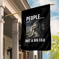 Funny Alpha Wolf Meme Garden Flag Sarcastic People Not A Big Fan - Wonder Print Shop