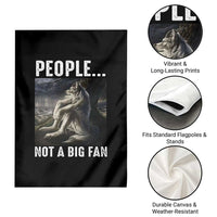 Funny Alpha Wolf Meme Garden Flag Sarcastic People Not A Big Fan - Wonder Print Shop