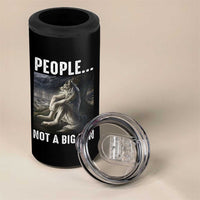 Funny Alpha Wolf Meme 4 in 1 Can Cooler Tumbler Sarcastic People Not A Big Fan