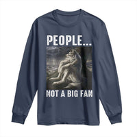 Funny Alpha Wolf Meme Long Sleeve Shirt Sarcastic People Not A Big Fan - Wonder Print Shop