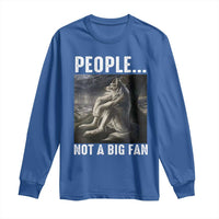 Funny Alpha Wolf Meme Long Sleeve Shirt Sarcastic People Not A Big Fan - Wonder Print Shop
