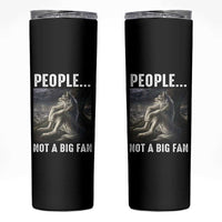 Funny Alpha Wolf Meme Skinny Tumbler Sarcastic People Not A Big Fan