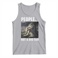 Funny Alpha Wolf Meme Tank Top Sarcastic People Not A Big Fan - Wonder Print Shop