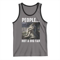 Funny Alpha Wolf Meme Tank Top Sarcastic People Not A Big Fan - Wonder Print Shop