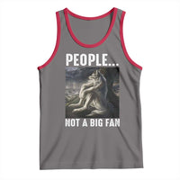 Funny Alpha Wolf Meme Tank Top Sarcastic People Not A Big Fan - Wonder Print Shop