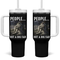 Funny Alpha Wolf Meme Tumbler With Handle Sarcastic People Not A Big Fan
