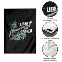 Funny Basketball Point God Liberty Meme Garden Flag Has Spoken Patriotic USA
