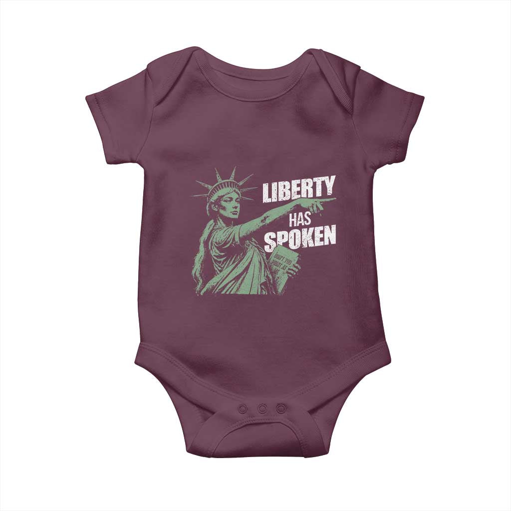 Funny Basketball Point God Liberty Meme Baby Onesie Has Spoken Patriotic USA