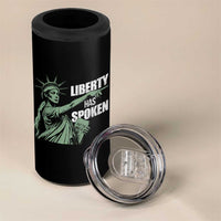 Funny Basketball Point God Liberty Meme 4 in 1 Can Cooler Tumbler Has Spoken Patriotic USA
