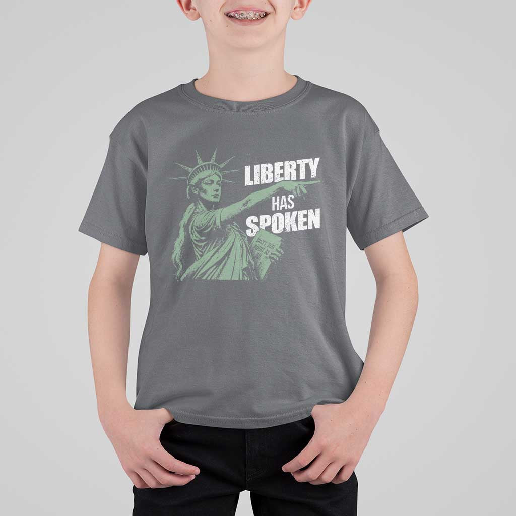 Funny Basketball Point God Liberty Meme T Shirt For Kid Has Spoken Patriotic USA