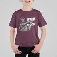 Funny Basketball Point God Liberty Meme T Shirt For Kid Has Spoken Patriotic USA