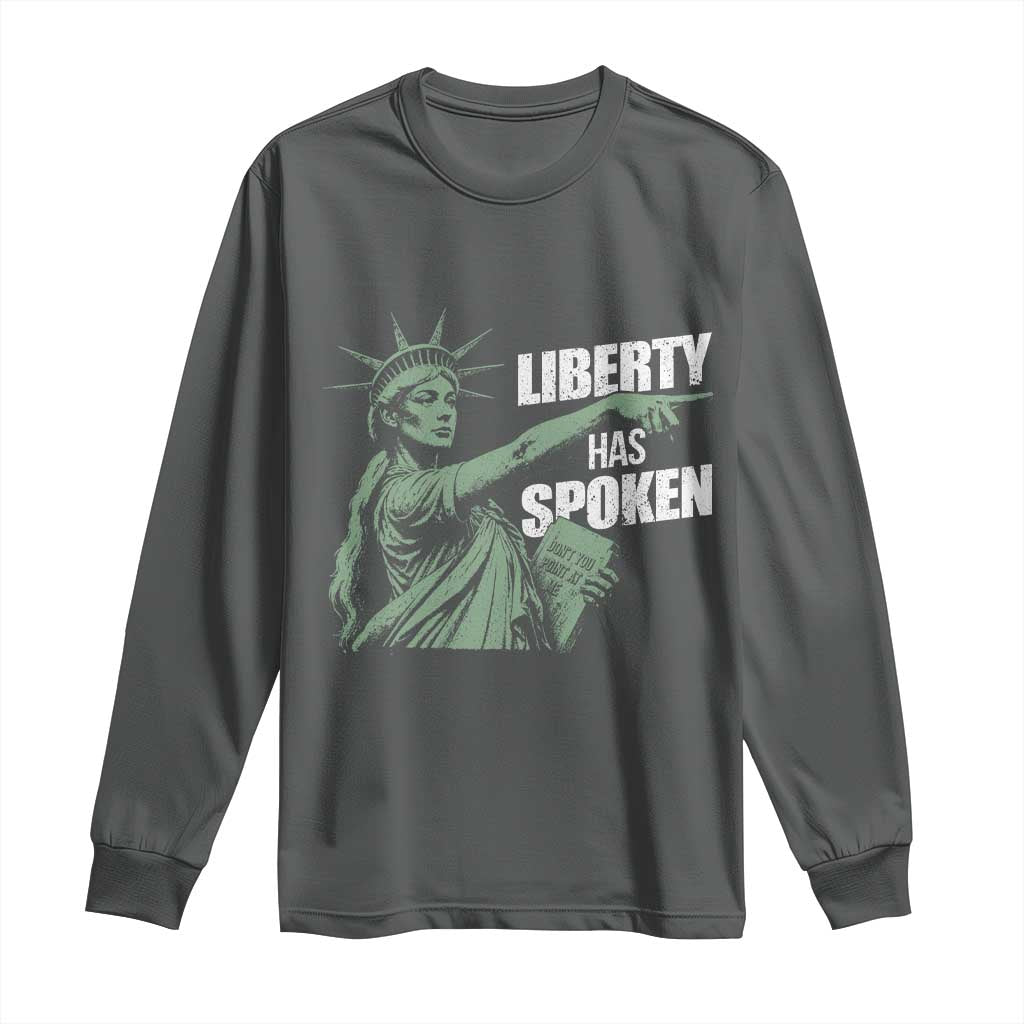 Funny Basketball Point God Liberty Meme Long Sleeve Shirt Has Spoken Patriotic USA