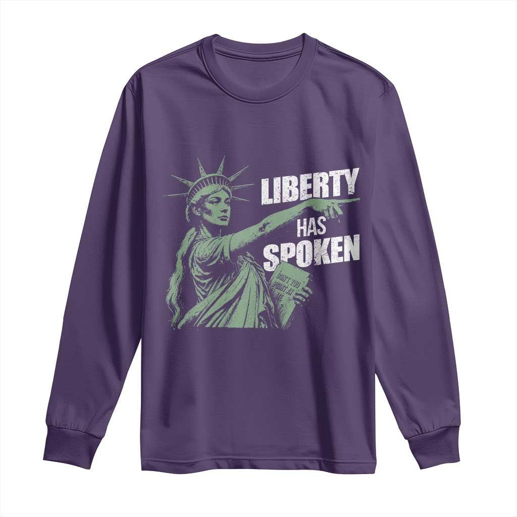 Funny Basketball Point God Liberty Meme Long Sleeve Shirt Has Spoken Patriotic USA
