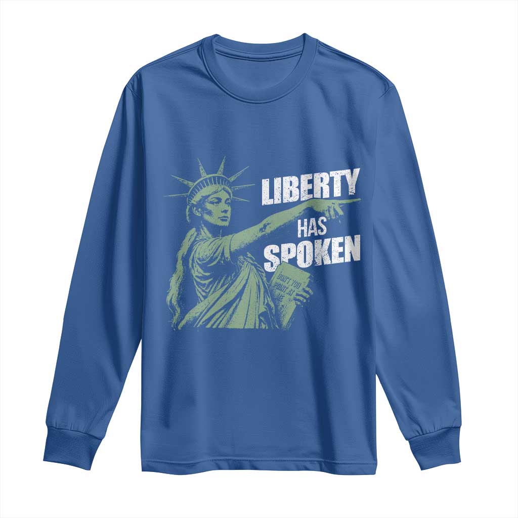 Funny Basketball Point God Liberty Meme Long Sleeve Shirt Has Spoken Patriotic USA