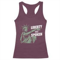 Funny Basketball Point God Liberty Meme Racerback Tank Top Has Spoken Patriotic USA