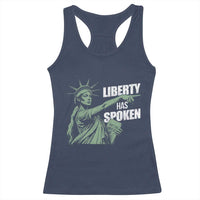 Funny Basketball Point God Liberty Meme Racerback Tank Top Has Spoken Patriotic USA