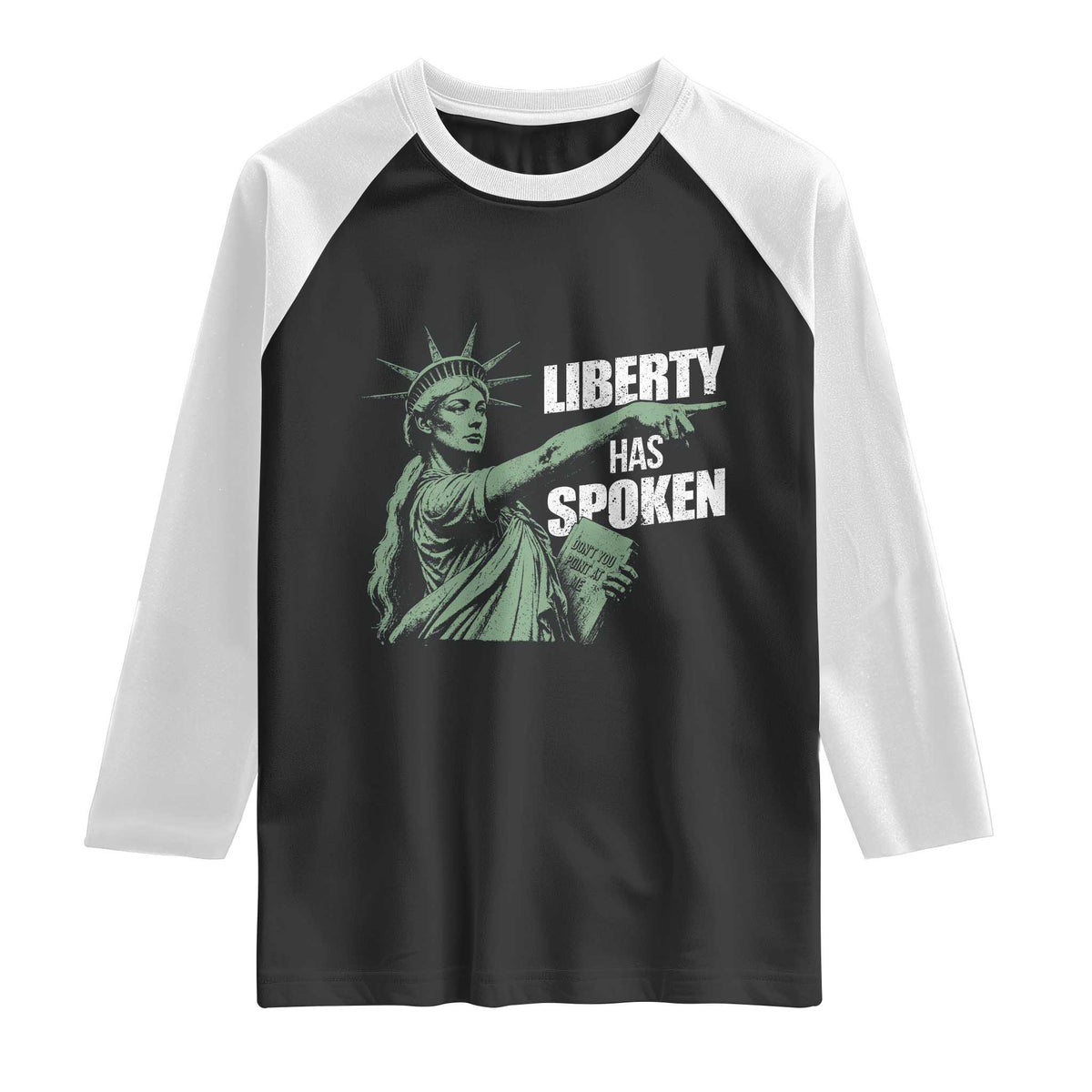 Funny Basketball Point God Liberty Meme Raglan Shirt Has Spoken Patriotic USA