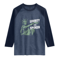 Funny Basketball Point God Liberty Meme Raglan Shirt Has Spoken Patriotic USA