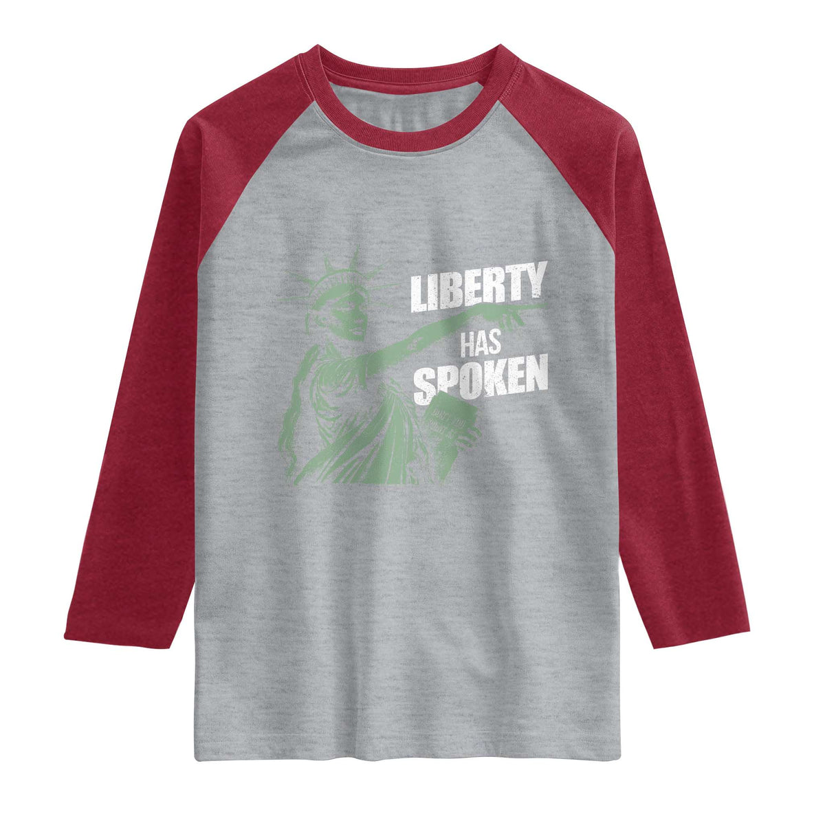 Funny Basketball Point God Liberty Meme Raglan Shirt Has Spoken Patriotic USA