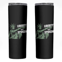Funny Basketball Point God Liberty Meme Skinny Tumbler Has Spoken Patriotic USA