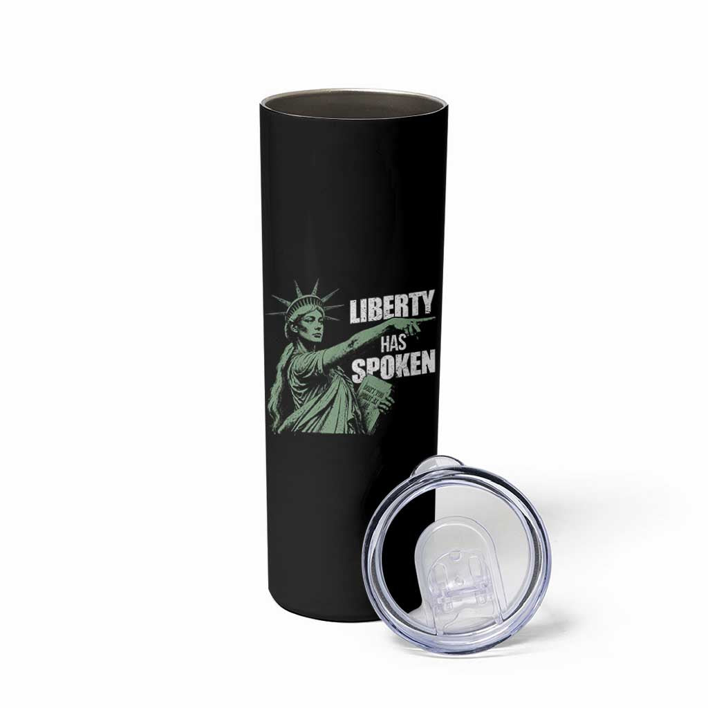 Funny Basketball Point God Liberty Meme Skinny Tumbler Has Spoken Patriotic USA