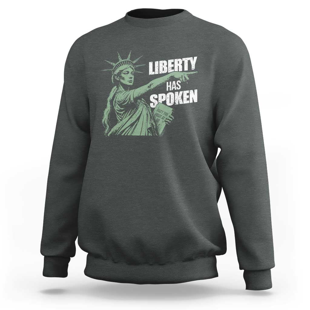 Funny Basketball Point God Liberty Meme Sweatshirt Has Spoken Patriotic USA