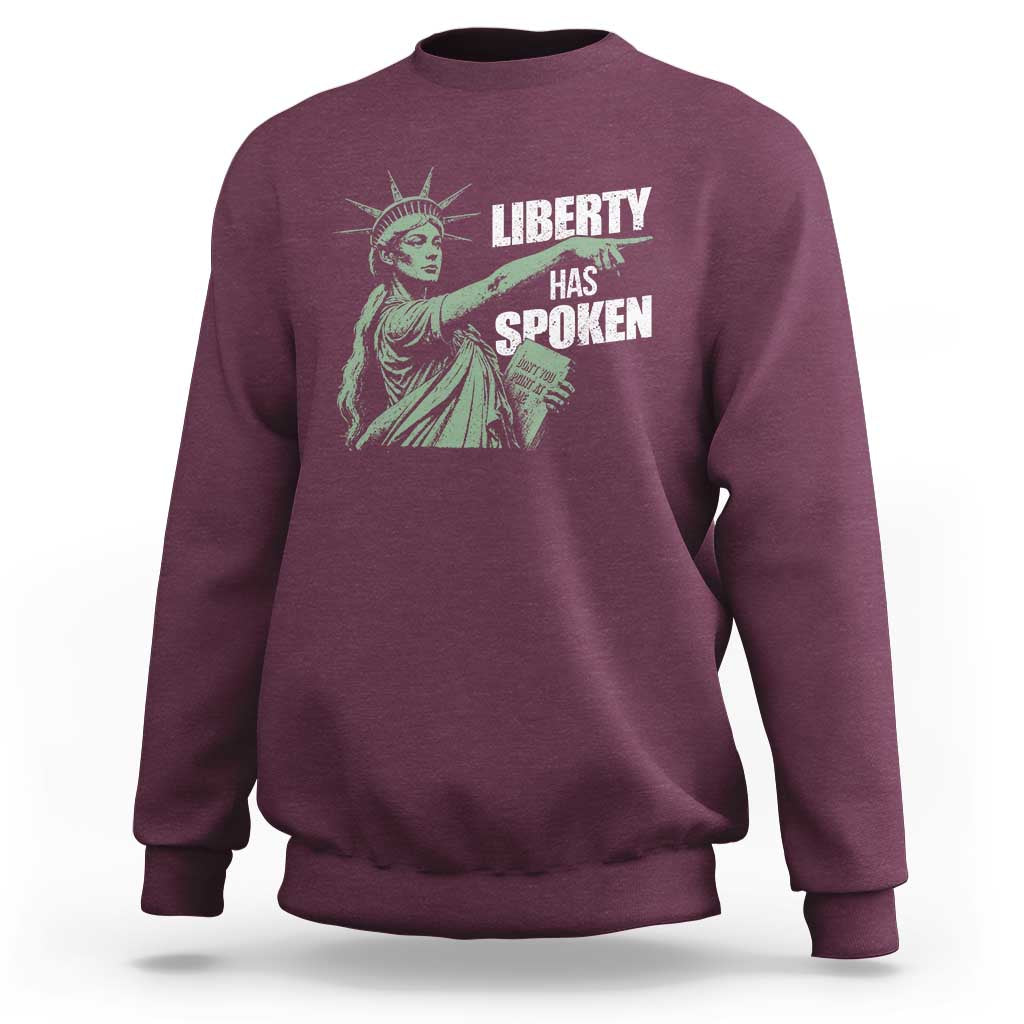Funny Basketball Point God Liberty Meme Sweatshirt Has Spoken Patriotic USA