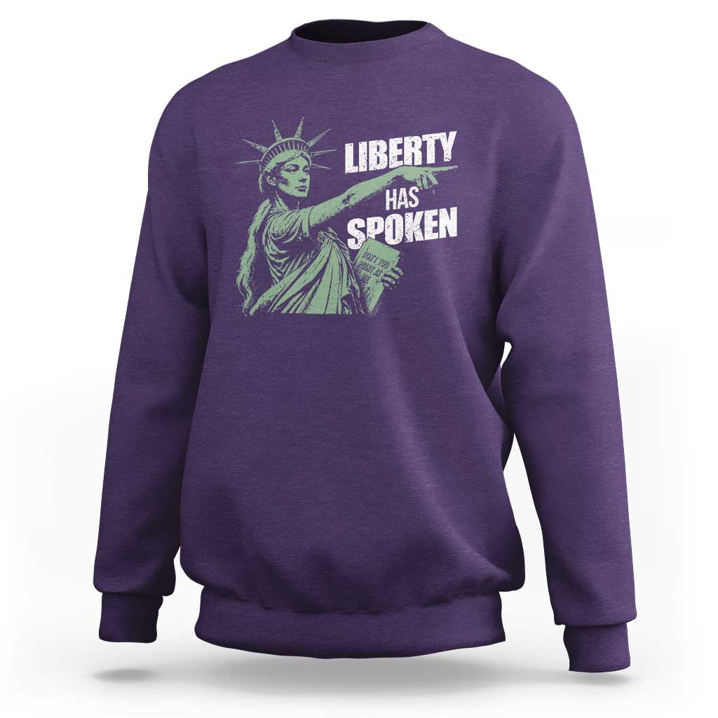 Funny Basketball Point God Liberty Meme Sweatshirt Has Spoken Patriotic USA