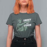 Funny Basketball Point God Liberty Meme T Shirt For Women Has Spoken Patriotic USA