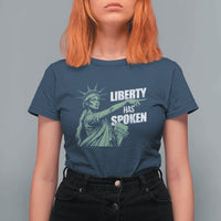Funny Basketball Point God Liberty Meme T Shirt For Women Has Spoken Patriotic USA