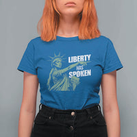 Funny Basketball Point God Liberty Meme T Shirt For Women Has Spoken Patriotic USA