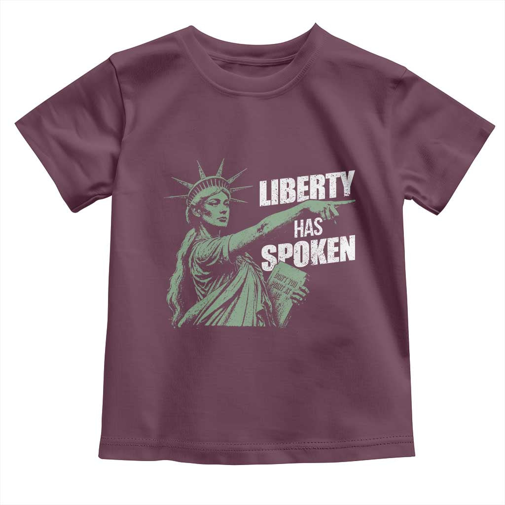 Funny Basketball Point God Liberty Meme Toddler T Shirt Has Spoken Patriotic USA