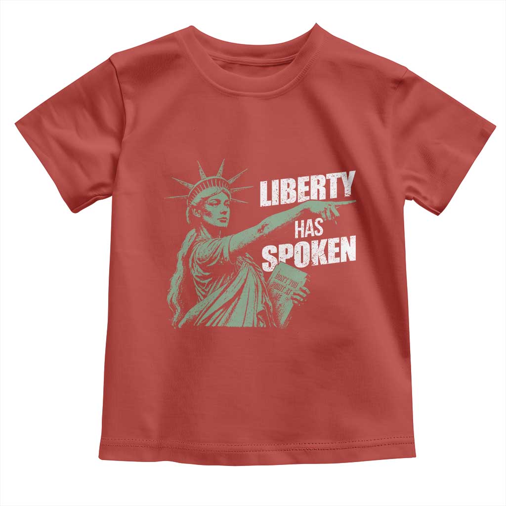 Funny Basketball Point God Liberty Meme Toddler T Shirt Has Spoken Patriotic USA