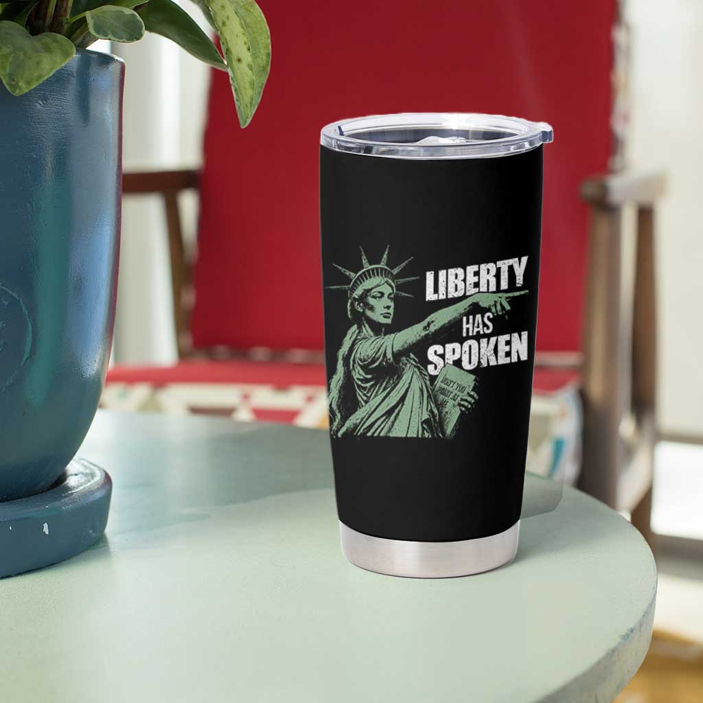 Funny Basketball Point God Liberty Meme Tumbler Cup Has Spoken Patriotic USA